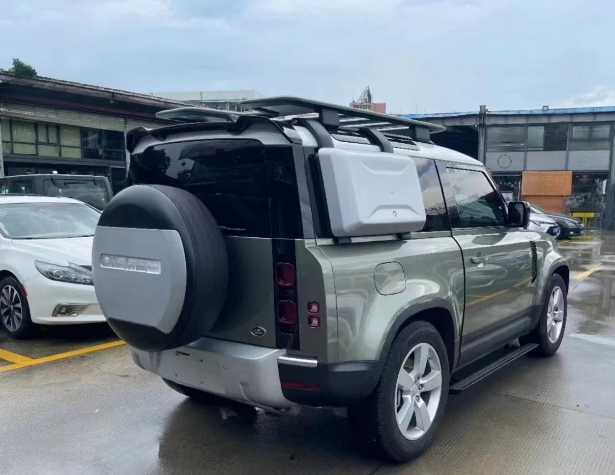 Car Roof Racks Cargo  Defender 90 110  Accessories Roof Luggage Basket Side Ladder